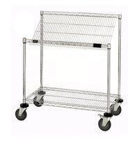 Heavy-Duty Wire Mobile Workstation Cart