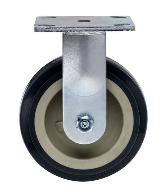 Heavy Duty 6-Inch Poly Plate Caster Rigid - Image 1