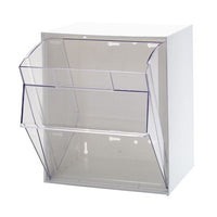 White Tip Out Bin for Efficient Material Handling