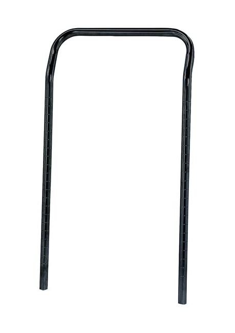 Quantum Storage U-Handle 18in Black Epoxy Utility Cart Handle - Image 1