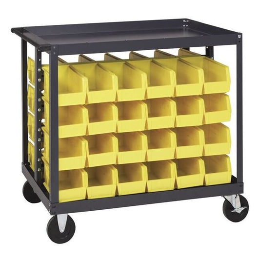 Heavy-Duty 4 Rail Mobile Material Handling Cart - Image 1