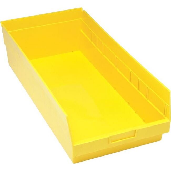 Durable Yellow Shelf Bin - 23-5/8 x 11-1/8 x 6 Inches - Image 1