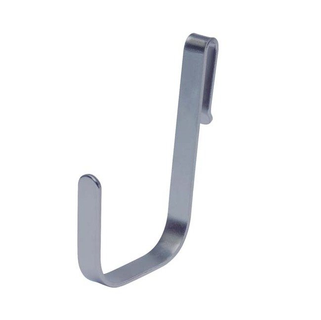 Heavy-Duty Gray Epoxy Coated Large Hook for Shelving Accessories - Image 1