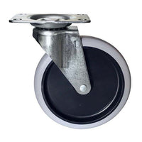 Heavy-Duty Plastic Material Handling Cart with 5X1 Swivel Caster