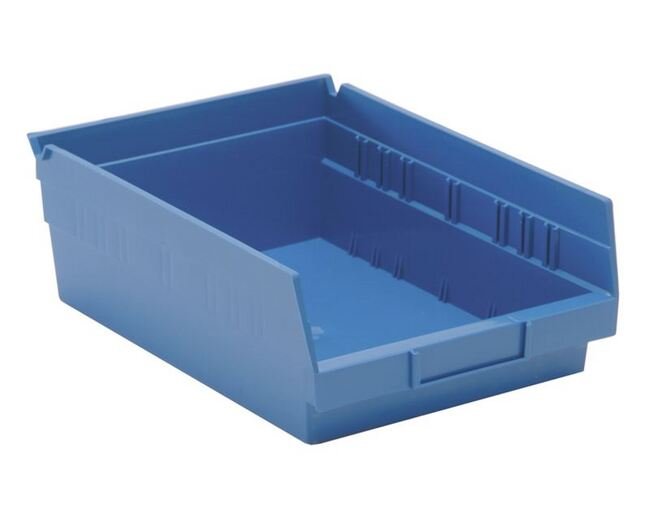 Blue Shelf Bin 11-5/8 x 8-3/8 x 4 Inches - Image 1