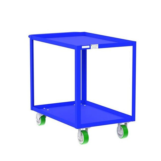 Heavy-Duty 2 Shelf Utility Cart with 2,000 lb Load Capacity - Image 1