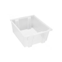 Clear Stack & Nest Tote 23-1/2" x 19-1/2" x 10"