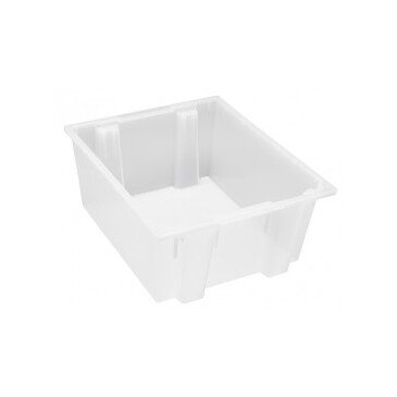 Clear Stack & Nest Tote 23-1/2" x 19-1/2" x 10" - Image 1