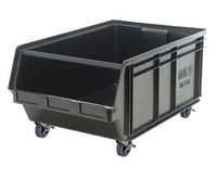 Magnum Series Black Mobile Material Handling Bin