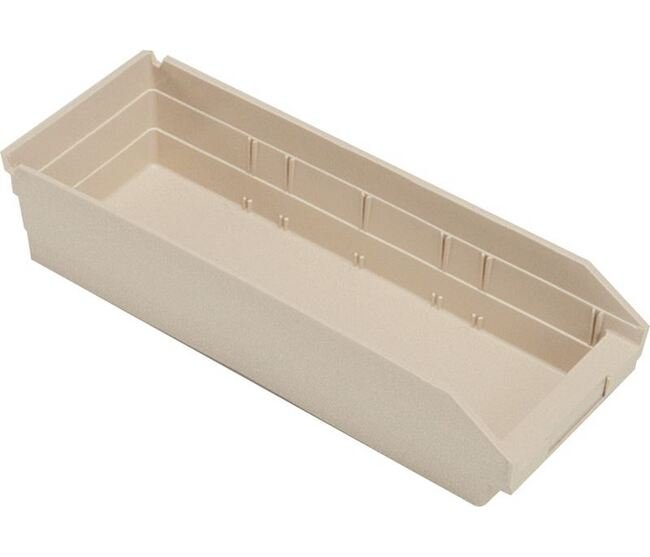 Ivory Shelf Bin - 17-7/8 x 6-5/8 x 4 Inches - Image 1