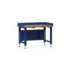 Electric Adjustable Height Workbench with Laminated Wood Top - Image 1