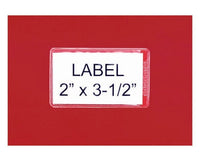 Adhesive Label Holders With Inserts, Pack of 24 - 2x3.5in