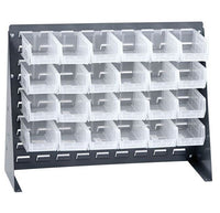 27X21 Clear-View Bench Rack with 24 Bins