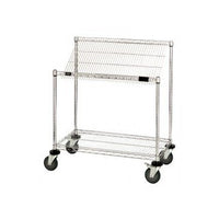 Heavy-Duty Wire Mobile Workstation Cart