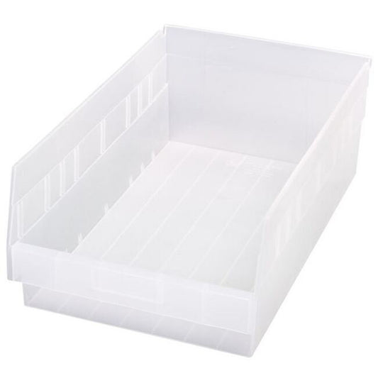 Quantum Clear Shelf Bin 17-7/8In X 11-1/8In X 6In - Image 1