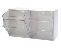 White Tip Out Bin for Material Handling