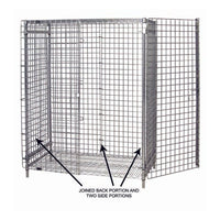 Chrome Wire Enclosure Panel for Material Handling Shelving Accessories