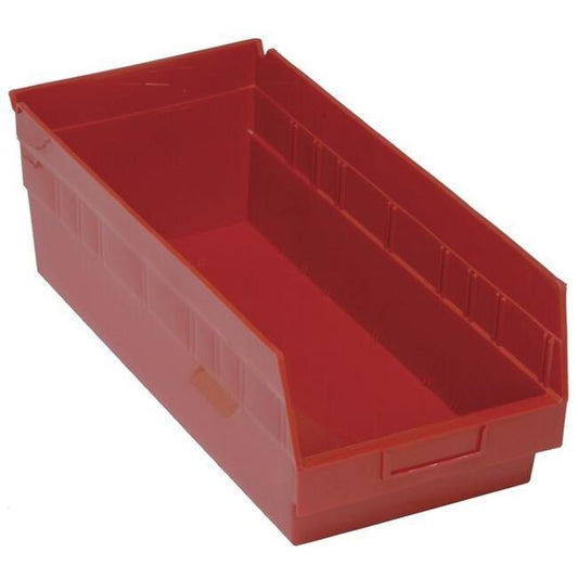 Red Shelf Bin 17-7/8In X 8-3/8In X 6In for Efficient Storage Organization - Image 1