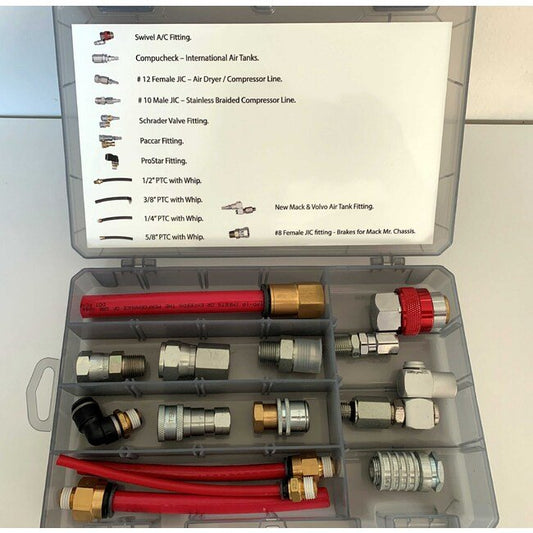 Matjack Complete Air Coupler Kit with 14 Fittings - Image 1