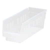 Clear Plastic Shelf Bin 11-5/8 x 4-1/8 x 4