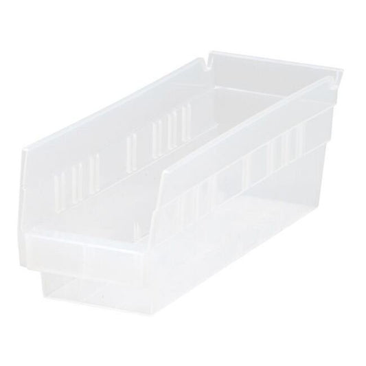Clear Plastic Shelf Bin 11-5/8 x 4-1/8 x 4 - Image 1