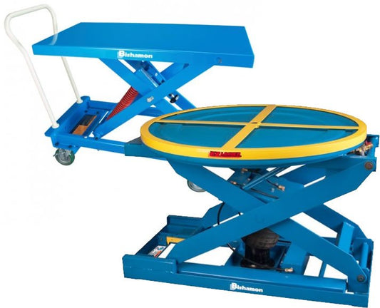 Stainless Steel Semi Electric Lift Table for Bulk Material Handling - Image 1