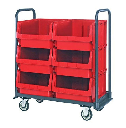 Red Magnum Tote Truck with Bins 18x42 - Image 1