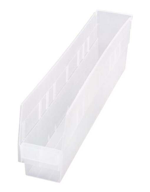 Clear Shelf Bin 23-5/8" x 4-1/8" x 6" - Image 1