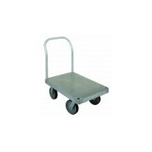 Heavy-Duty Aluminum Platform Truck with Stainless Steel Casters - Image 1