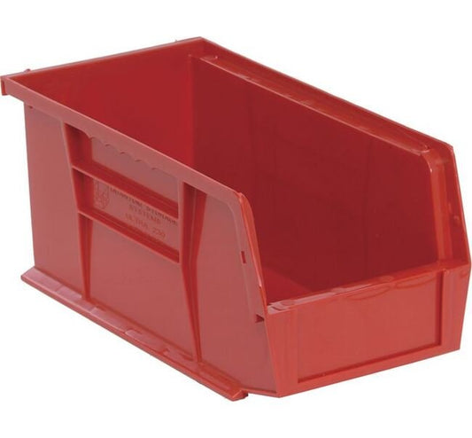 Red Ultra Stack & Hang Bin 10-7/8" x 5-1/2" x 5" - Image 1