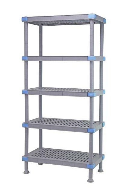 Quantum Millenia Vented 5-Tier Shelving Unit - 21x24x86 - Image 1