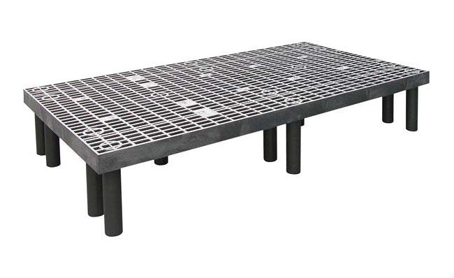 Heavy-Duty Ventilated Plastic Dunnage Rack - 66 x 36 x 12 - Image 1