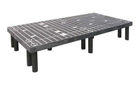 Heavy-Duty Ventilated Plastic Dunnage Rack - 66 x 36 x 12