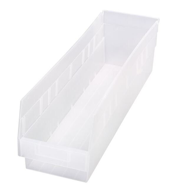 Clear Shelf Bin - 23-5/8 x 6-5/8 x 6 Inches - Image 1