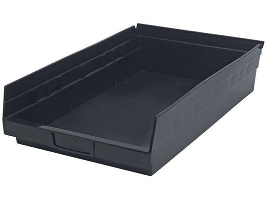 Heavy-Duty Black Shelf Bin 17-7/8" x 11-1/8" x 4" - Image 1