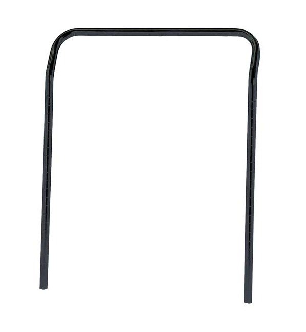 24-Inch Black Epoxy U-Handle for Wire Shelving Utility Carts - Image 1