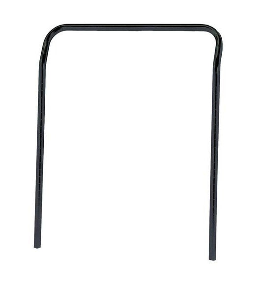 24-Inch Black Epoxy U-Handle for Wire Shelving Utility Carts - Image 1