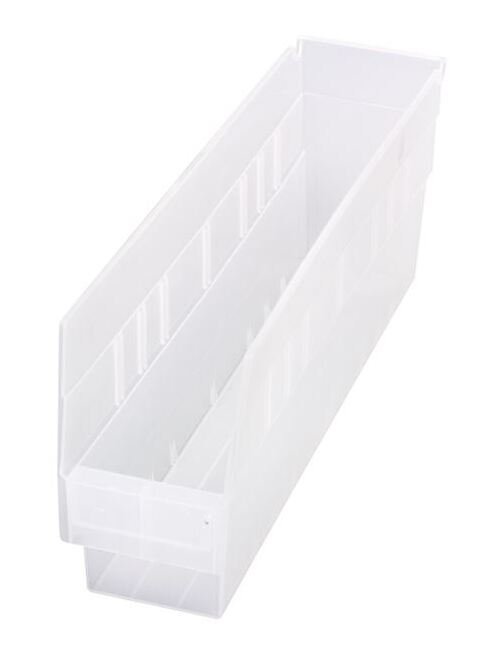 Clear Shelf Bin 17-7/8x4-1/8x6 - Image 1