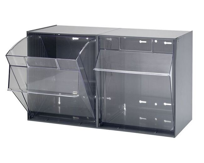 Gray Tip Out Bin - Material Handling Storage Solution - Image 1