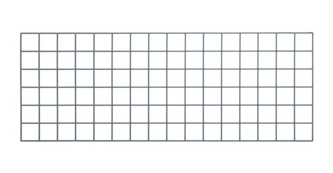 18x48 Grid Panel Gray Epoxy - Steel Wire Shelving Accessory - Image 1