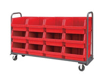 Heavy-Duty Magnum Tote Truck 18 X 78 - Red Bins Included