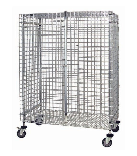 Heavy Duty Chrome Wire Security Cart - Image 1