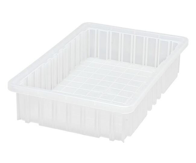 Clear Dividable Grid Container 16-1/2" x 10-7/8" x 3-1/2" - Image 1