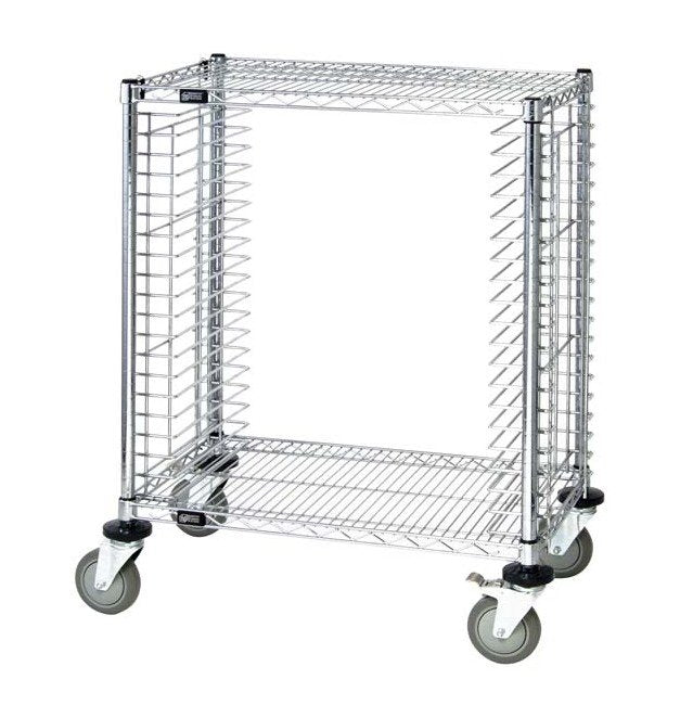 39-Inch Wire Tray Cart for Material Handling - Image 1