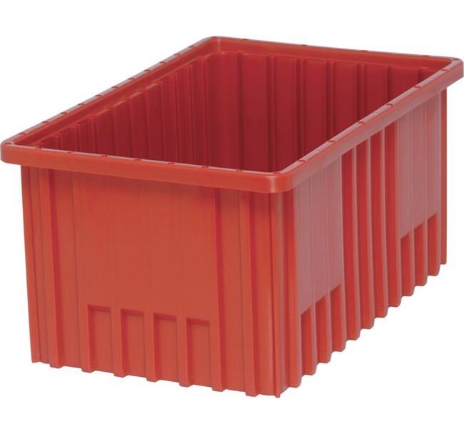 Red Dividable Grid Container - 16.5in x 10.875in x 8in - Image 1