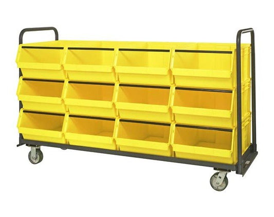 Heavy Duty Magnum Tote Truck with Yellow Bins - 30x78 - Image 1