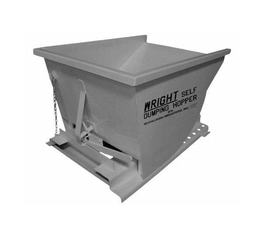 Heavy-Duty Self-Dumping Hopper - 1/2 CU YD Capacity - Image 1