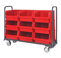 Red Magnum Tote Truck with Bins - 18 x 60