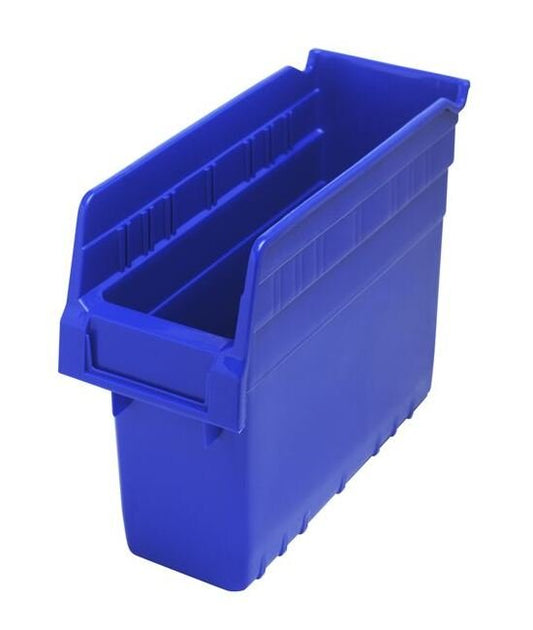 Blue Shelf Bin 11-5/8in x 4-3/8in x 8in - Image 1