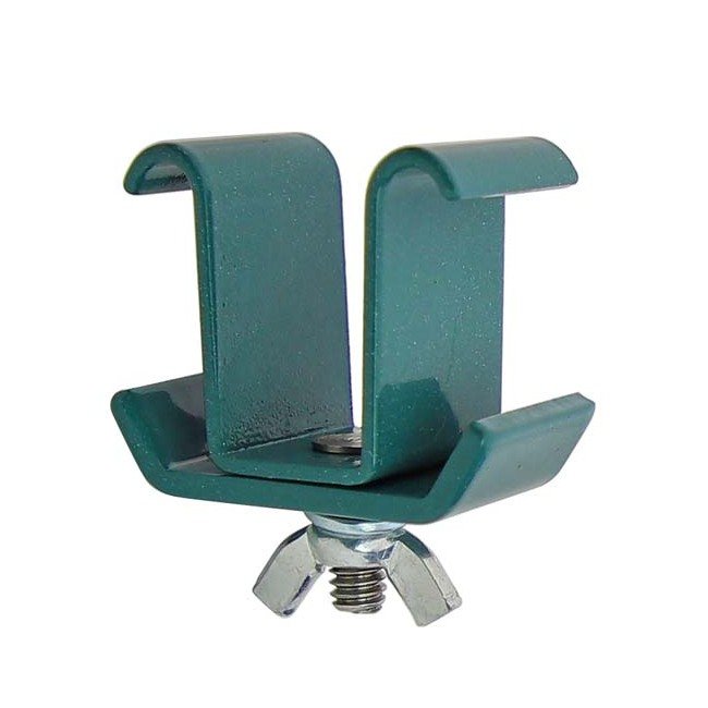 Heavy-Duty Wire Plastic Mat S-Hook Set, Green Epoxy Finish, Pack of 8 - Image 1